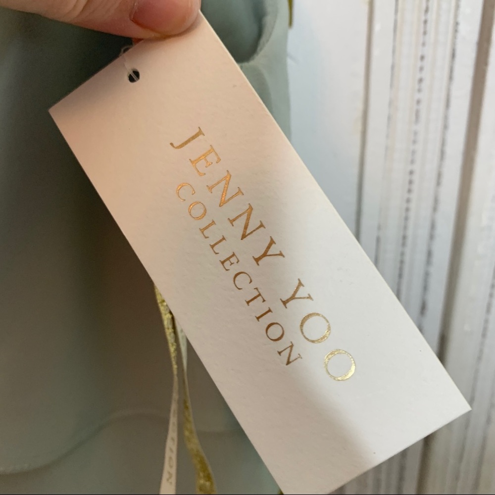Jenny Yoo Morning Mist Flutter Top Maxi Dress NWT - Picture 8 of 11